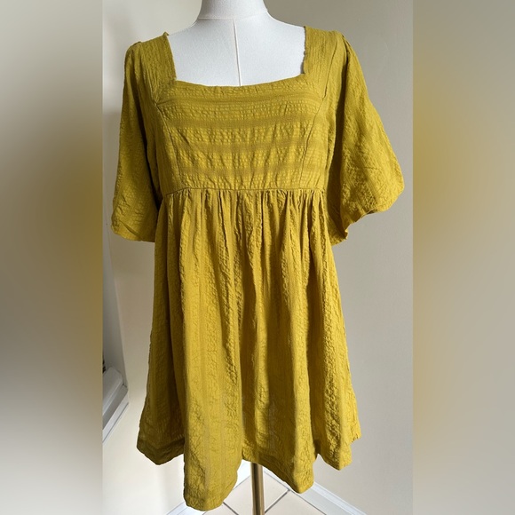 Free People Dresses & Skirts - Free People Mustard Dress- Small/Petite